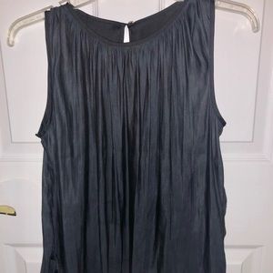 Grey Flowy Formal Top